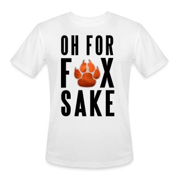 OH FOR FOX SAKE - Men's Moisture Wicking Performance T-Shirt - white - Front - Jackson (183cm)