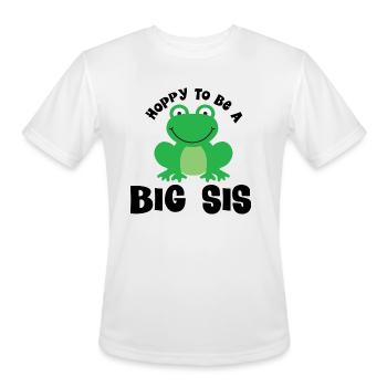 Big Sister Announcement Big Sis - Men's Moisture Wicking Performance T-Shirt - white - Front - Jackson (183cm)