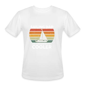Retro Sailing Dad Like A Regular Dad But Cooler - Men's Moisture Wicking Performance T-Shirt - white - Front - Jackson (183cm)