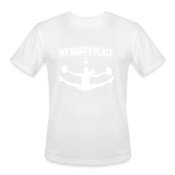 Cheerleading | Cheerleader Team Sport Gift Idea - Men's Moisture Wicking Performance T-Shirt - white - Front - Jackson (183cm)