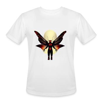 Red-eyed Mothman - Men's Moisture Wicking Performance T-Shirt - white - Front - Jackson (183cm)