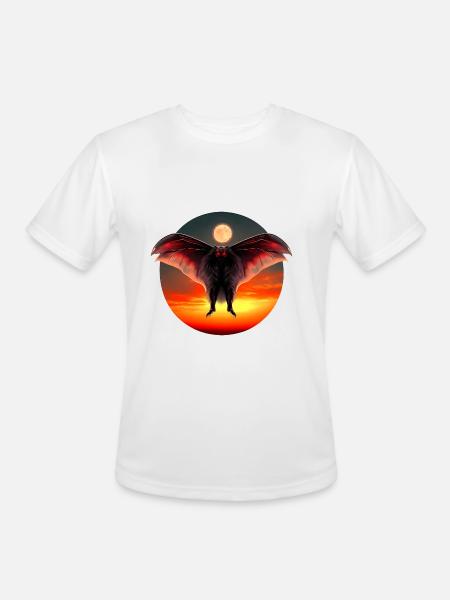 Mothman at sunset - Men's Moisture Wicking Performance T-Shirt - white
