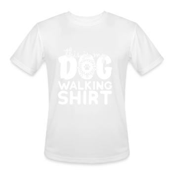 pet dog - Men's Moisture Wicking Performance T-Shirt - white - Front - Jackson (183cm)