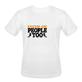 Kickers Are People Too 20 - Men's Moisture Wicking Performance T-Shirt - white - Front - Jackson (183cm)