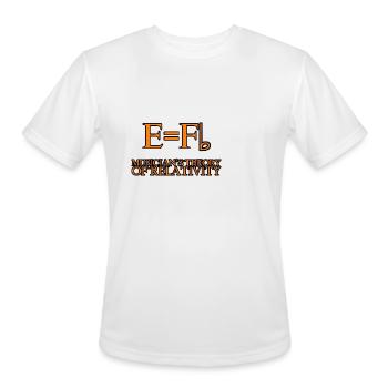 Musician's Theory Of Relativity 2 - Men's Moisture Wicking Performance T-Shirt - white - Front - Jackson (183cm)