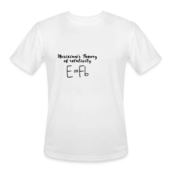 Musician's Theory Of Relativity 4 - Men's Moisture Wicking Performance T-Shirt - white - Front - Jackson (183cm)