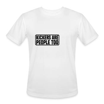 Kickers Are People Too 21 - Men's Moisture Wicking Performance T-Shirt - white - Front - Jackson (183cm)