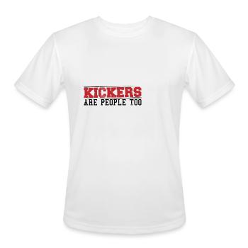 Kickers Are People Too 13 - Men's Moisture Wicking Performance T-Shirt - white - Front - Jackson (183cm)