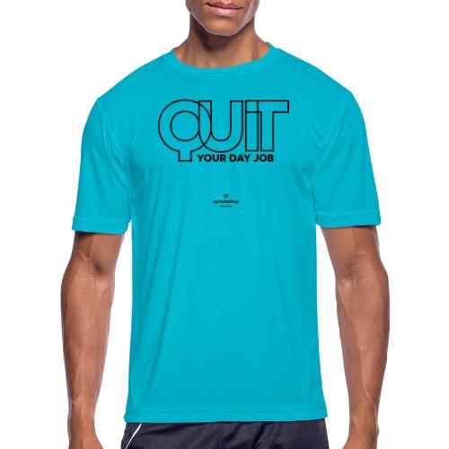 Quit in black - Men's Moisture Wicking Performance T-Shirt