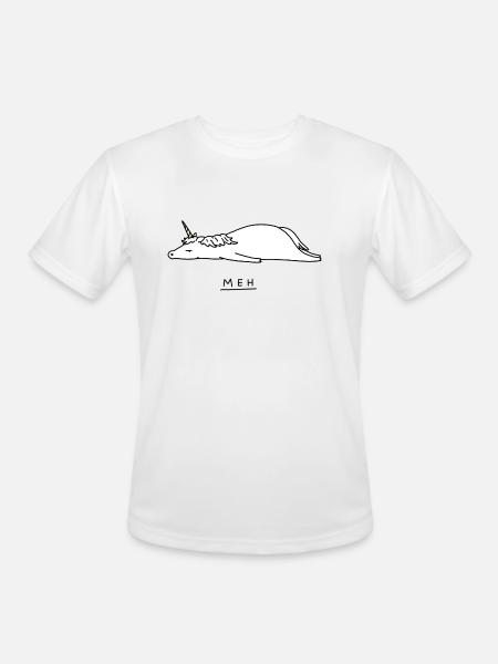 Meh - Men's Moisture Wicking Performance T-Shirt - white