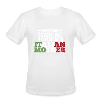 Italian Flag Italy Italian - Men's Moisture Wicking Performance T-Shirt - white - Front - Jackson (183cm)