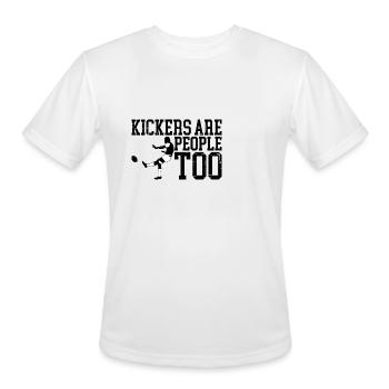 Kickers Are People Too 11 - Men's Moisture Wicking Performance T-Shirt - white - Front - Jackson (183cm)
