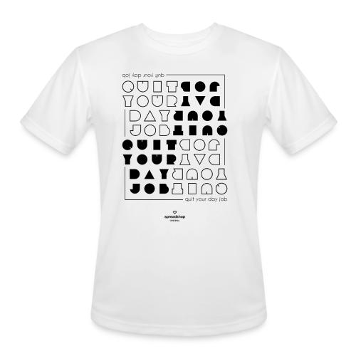 Quit upside black - Men's Moisture Wicking Performance T-Shirt