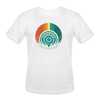 Disc Golf Frisbee Golf - Men's Moisture Wicking Performance T-Shirt - white - Front - Jackson (183cm)