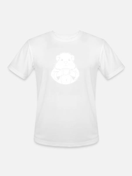 Guinea Pig Cavy Coffee - Men's Moisture Wicking Performance T-Shirt - white