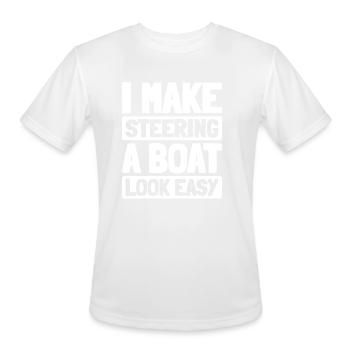 Boilermaker - Men's Moisture Wicking Performance T-Shirt - white - Front - Jackson (183cm)