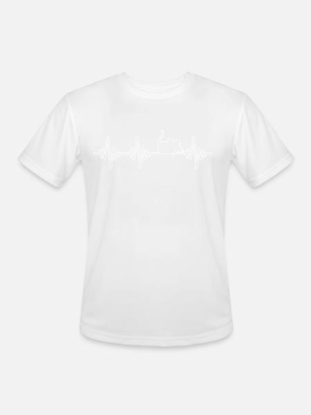 mouse heartbeat - Men's Moisture Wicking Performance T-Shirt - white