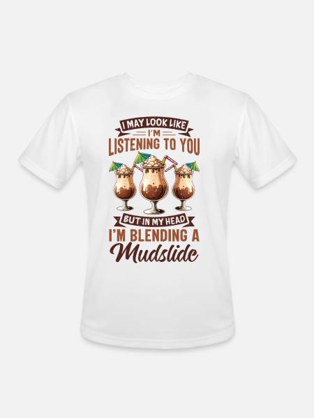 Mudslide Cocktail - Men's Moisture Wicking Performance T-Shirt - white