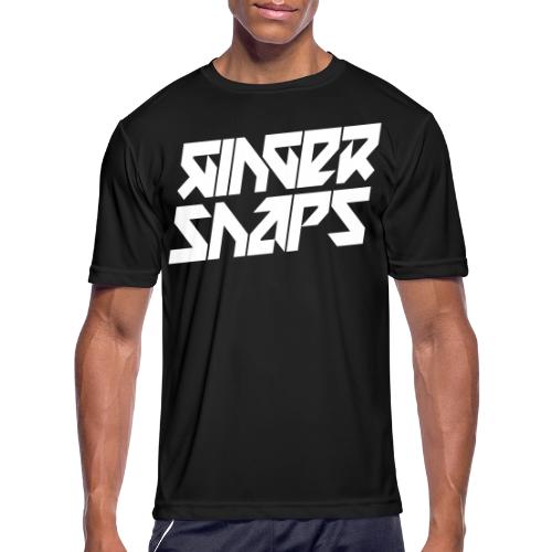 Ginger Snap5 logo (two lines white) - Men's Moisture Wicking Performance T-Shirt