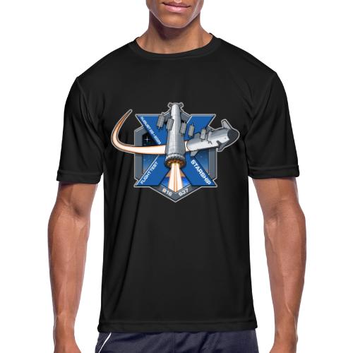 Starship Flight 10 Patch - Men's Moisture Wicking Performance T-Shirt