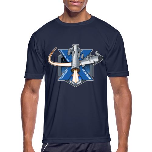 Starship Flight 10 Patch - Men's Moisture Wicking Performance T-Shirt