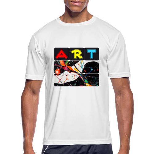 Art in Motion: Color Unleashed - Men's Moisture Wicking Performance T-Shirt