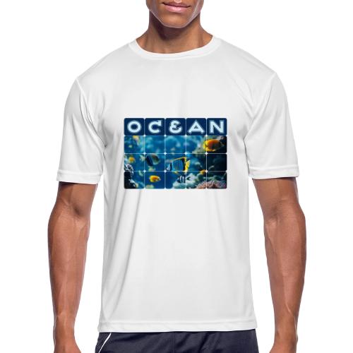 Ocean: Underwater Radiance - Men's Moisture Wicking Performance T-Shirt