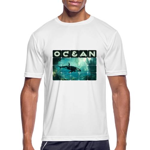 Ocean: Silent Hunter - Men's Moisture Wicking Performance T-Shirt
