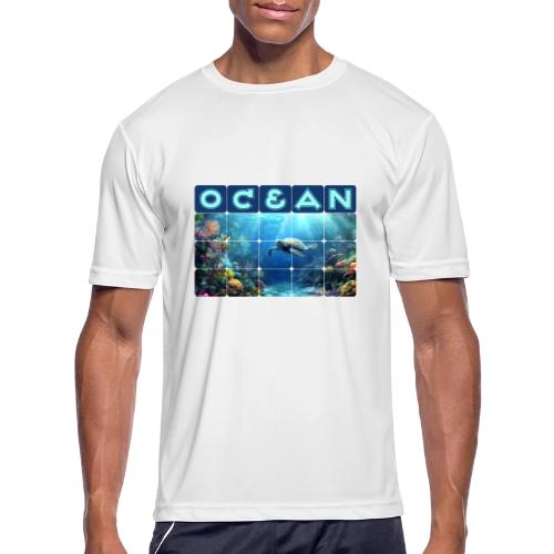 Ocean: Turtle Drift - Men's Moisture Wicking Performance T-Shirt