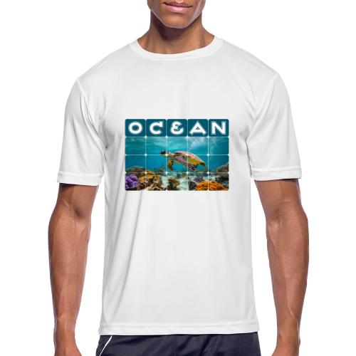 Ocean: Gentle Voyager - Men's Moisture Wicking Performance T-Shirt