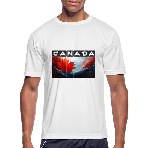 Canada Icon in Color - Men's Moisture Wicking Performance T-Shirt