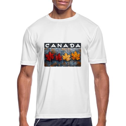 Colorful Canada Style - Men's Moisture Wicking Performance T-Shirt