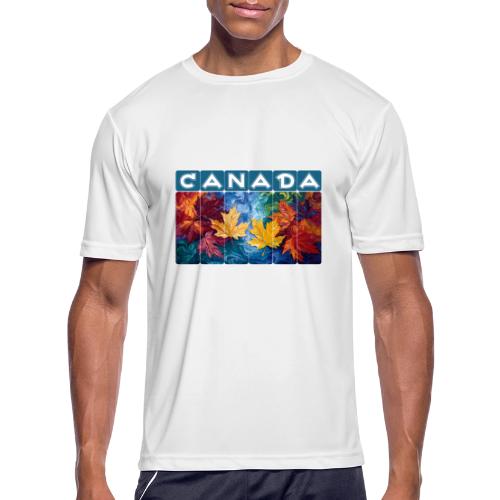 Canada in Brushstrokes - Men's Moisture Wicking Performance T-Shirt