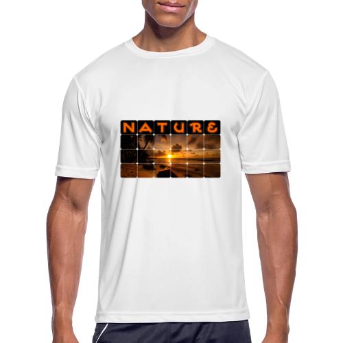 Nature: Golden Hour Escape - Men's Moisture Wicking Performance T-Shirt