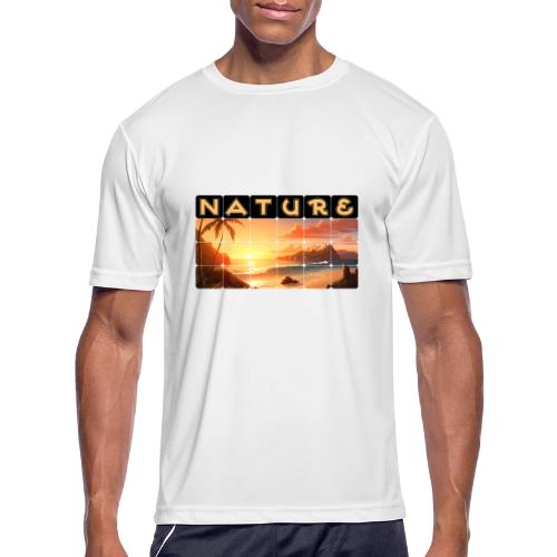 Nature: Tropical Twilight - Men's Moisture Wicking Performance T-Shirt