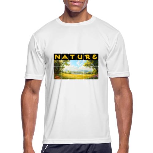 Nature: Summer Fields - Men's Moisture Wicking Performance T-Shirt
