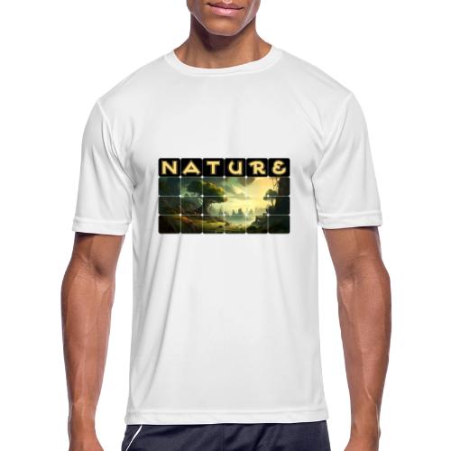 Whispers of Green Peaks - Men's Moisture Wicking Performance T-Shirt