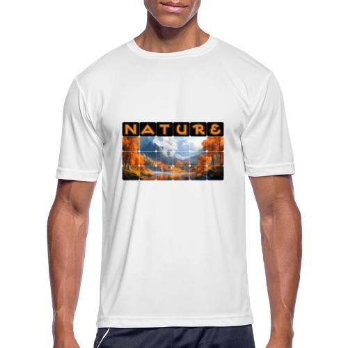 Nature: Golden Autumn Escape - Men's Moisture Wicking Performance T-Shirt
