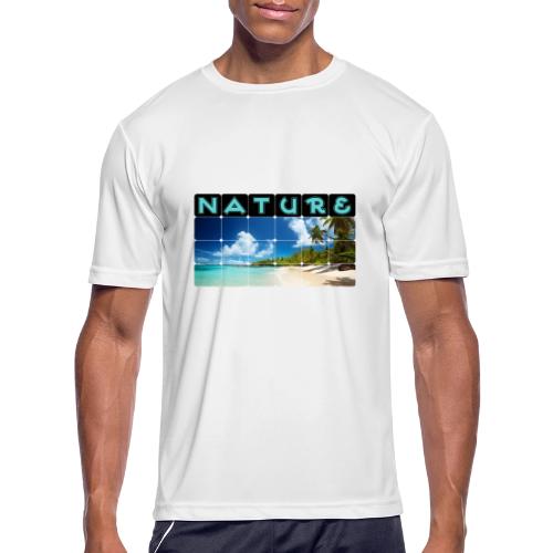Nature: Island Bliss - Men's Moisture Wicking Performance T-Shirt