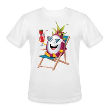 Relaxing Fruits Dragon Fruit - Men's Moisture Wicking Performance T-Shirt - white - Front - Jackson (183cm)