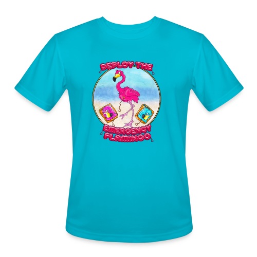 Emergency Flamingo - Men's Moisture Wicking Performance T-Shirt