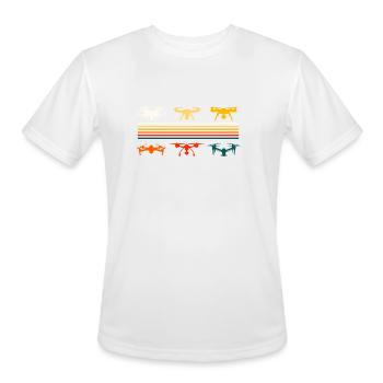 Drone - Men's Moisture Wicking Performance T-Shirt - white - Front - Jackson (183cm)