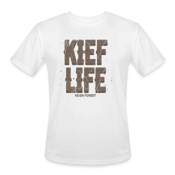 Kief Life Marijuana Highdea Funny Graphic T Shirt - Men's Moisture Wicking Performance T-Shirt - white - Front - Jackson (183cm)