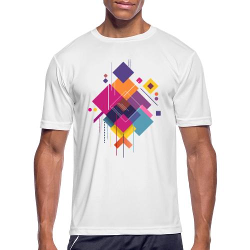 Vibrant Geometry - Men's Moisture Wicking Performance T-Shirt