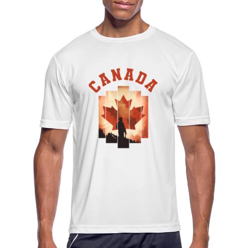 Proud Canadian Shadow - Men's Moisture Wicking Performance T-Shirt