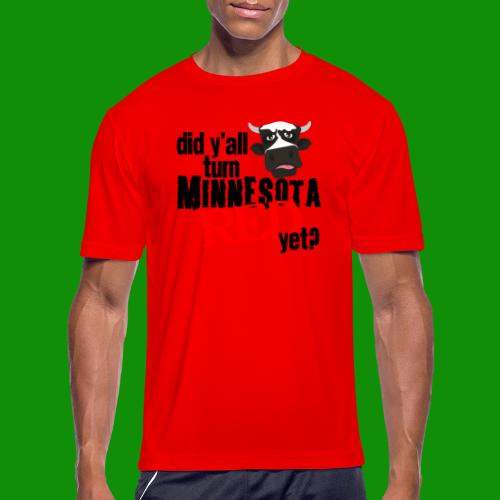 Turn Minnesota Red - Men's Moisture Wicking Performance T-Shirt