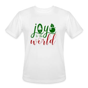 Joy to the world - Men's Moisture Wicking Performance T-Shirt - white - Front - Jackson (183cm)