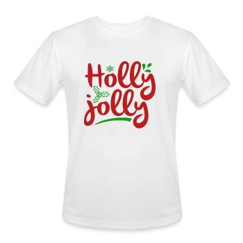 Holly jolly - Men's Moisture Wicking Performance T-Shirt - white - Front - Jackson (183cm)