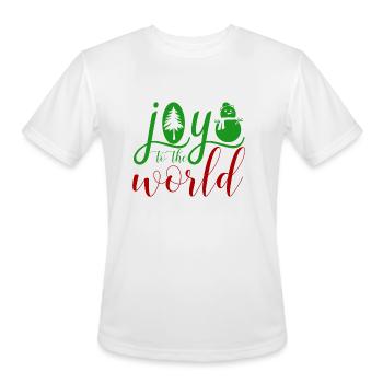 Joy to the world - Men's Moisture Wicking Performance T-Shirt - white - Front - Jackson (183cm)