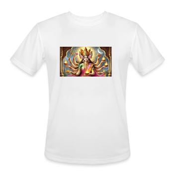 Lakshmi Mantra - Men's Moisture Wicking Performance T-Shirt - white - Front - Jackson (183cm)